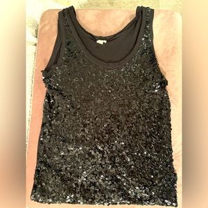 J. Crew sequin tank top, size XS